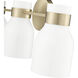 Corella 3 Light 22.4 inch Modern Gold Vanity Light Wall Light